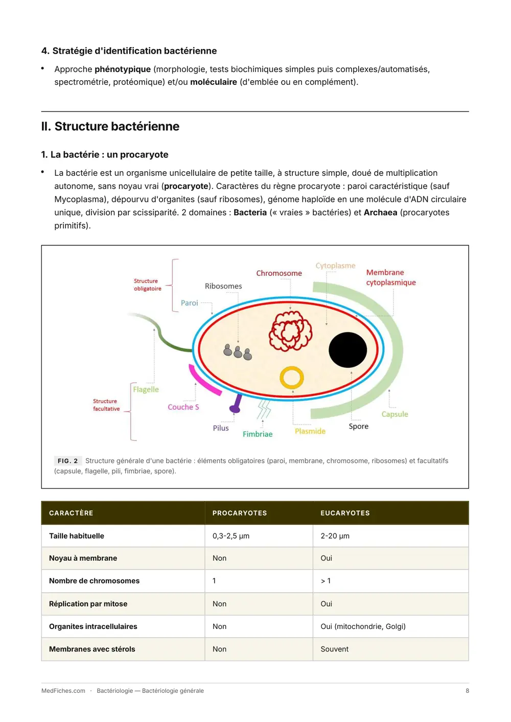 Bactériologie, Bactériologie générale, page 3