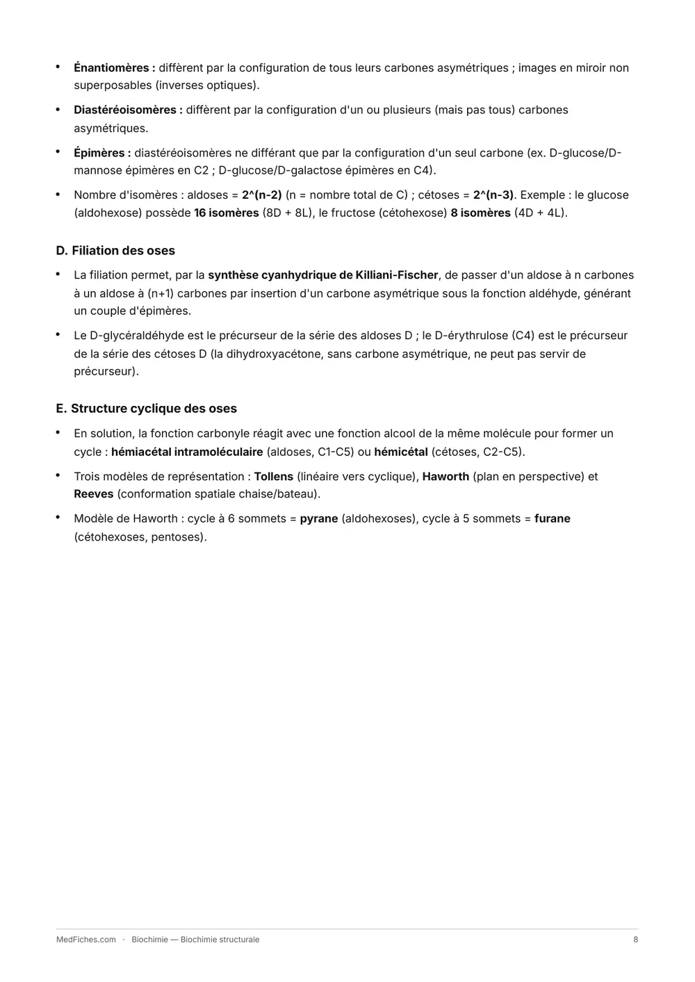 Biochimie, Biochimie structurale, page 3
