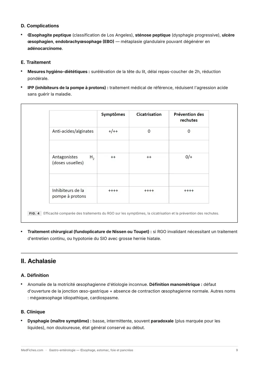 Gastro-entérologie, Œsophage, estomac, foie et pancréas, page 4