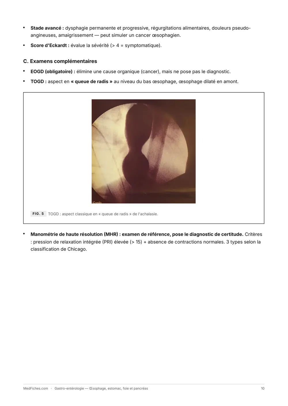 Gastro-entérologie, Œsophage, estomac, foie et pancréas, page 5