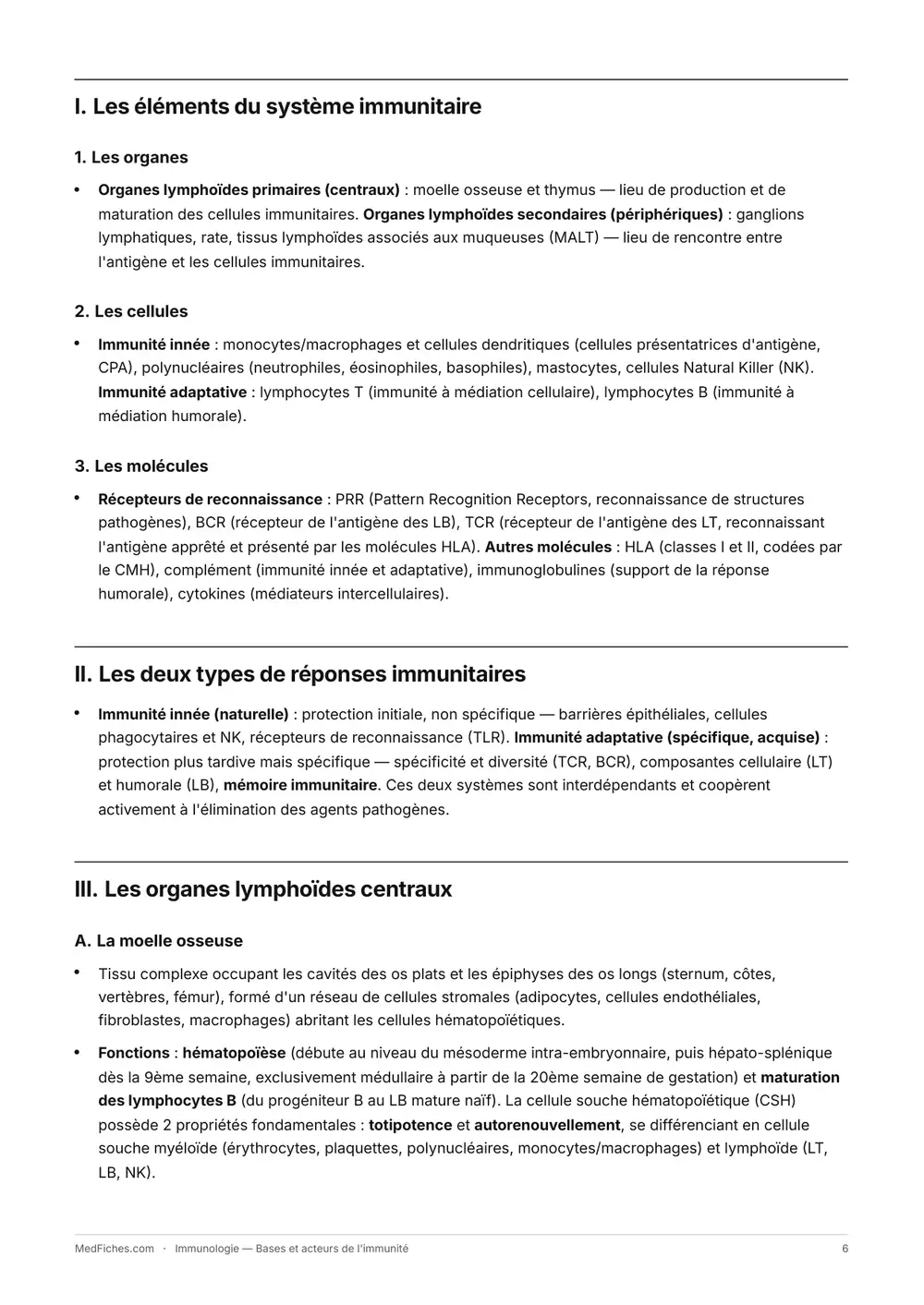 Immunologie, Bases et acteurs de l'immunité, page 2