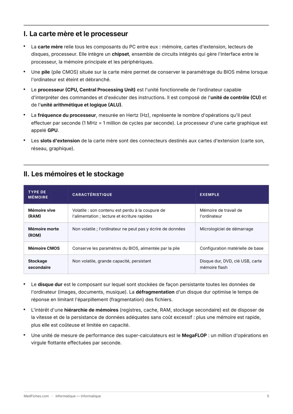 Informatique, Début du manuel, page 2