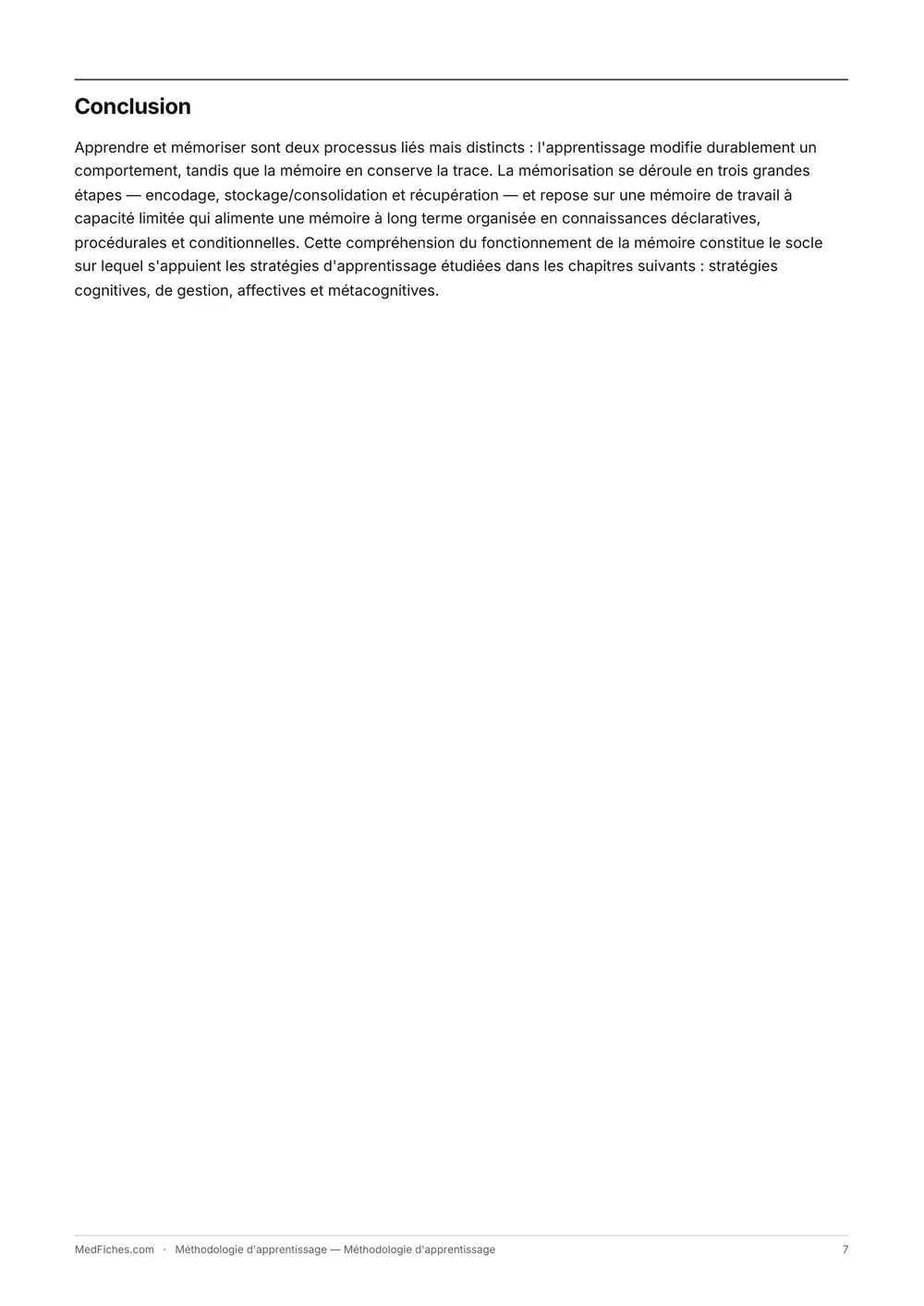 Méthodologie d'apprentissage, Début du manuel, page 4