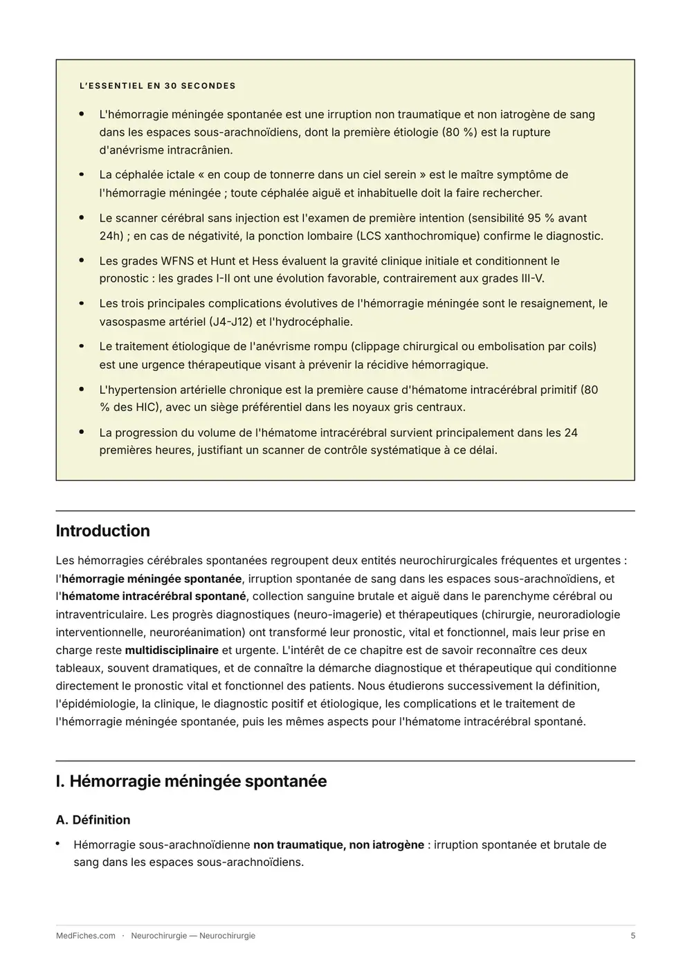 Neurochirurgie, Début du manuel, page 2
