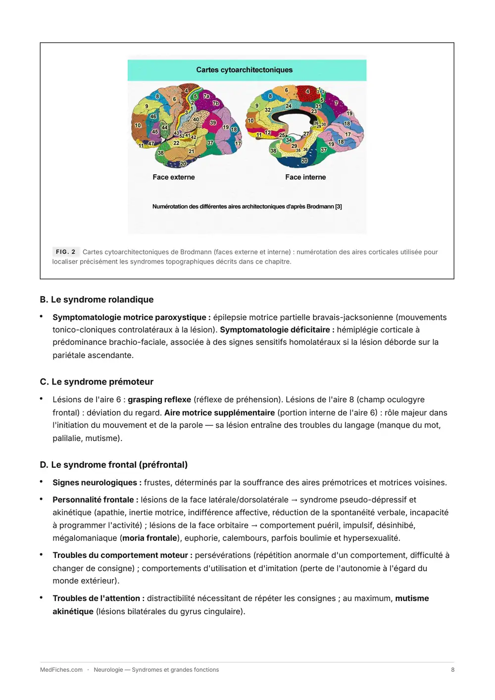Neurologie, Syndromes et grandes fonctions, page 3
