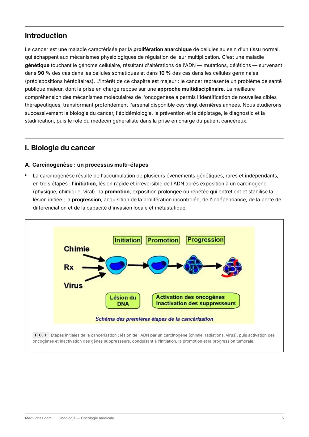 Oncologie, Début du manuel, page 2