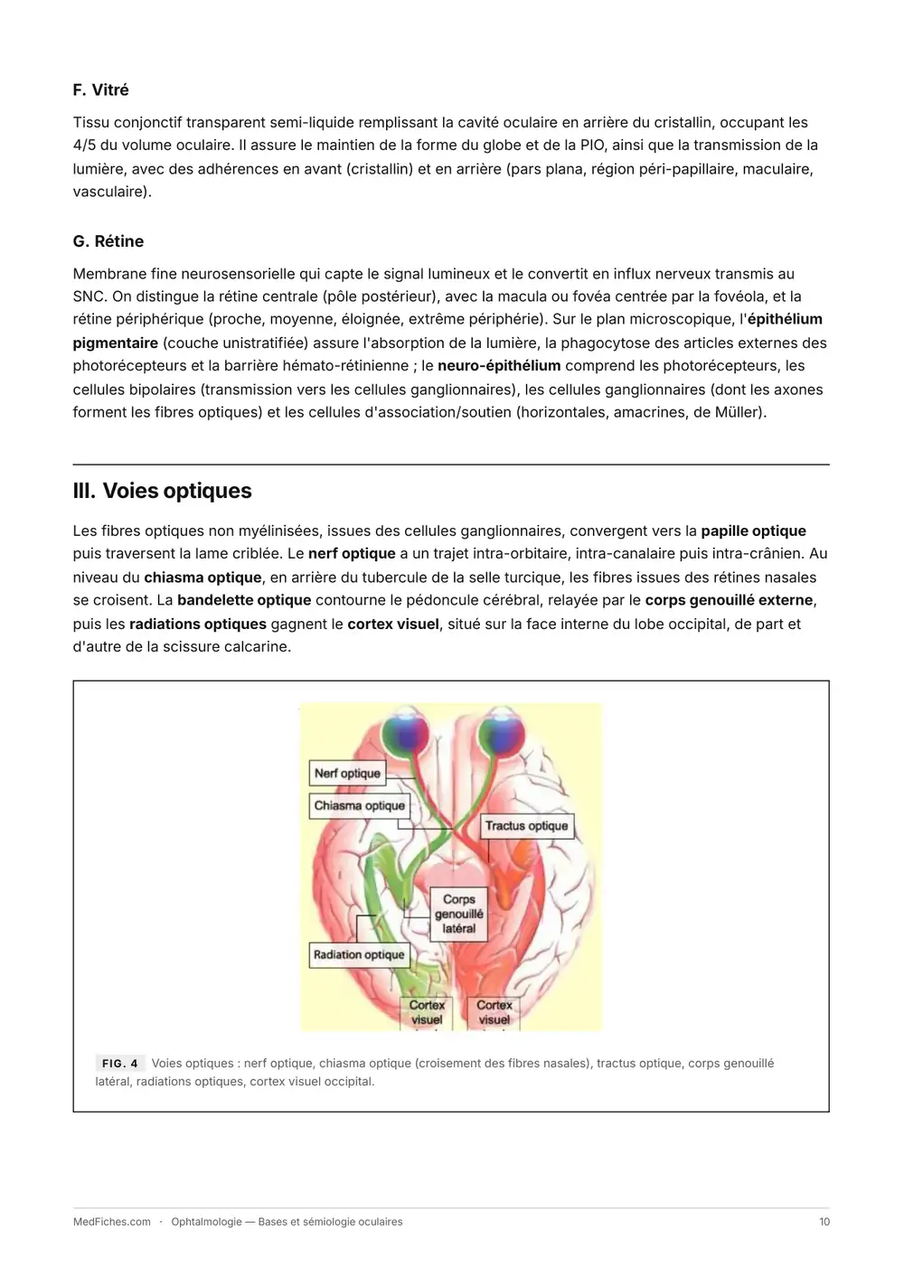 Ophtalmologie, Bases et sémiologie oculaires, page 5