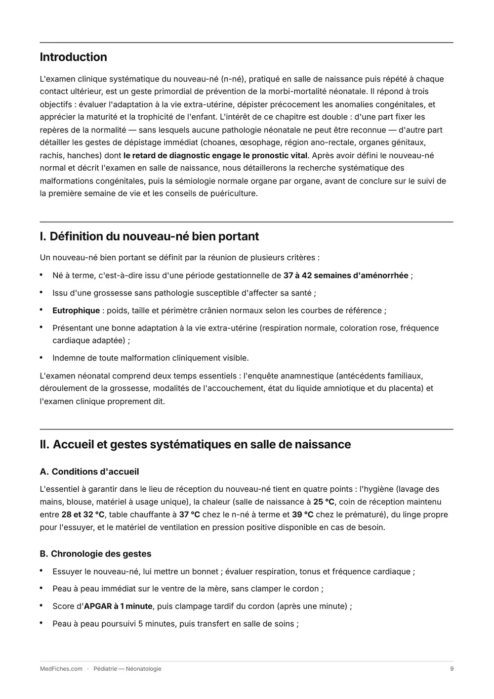 Pédiatrie, Néonatologie, page 2