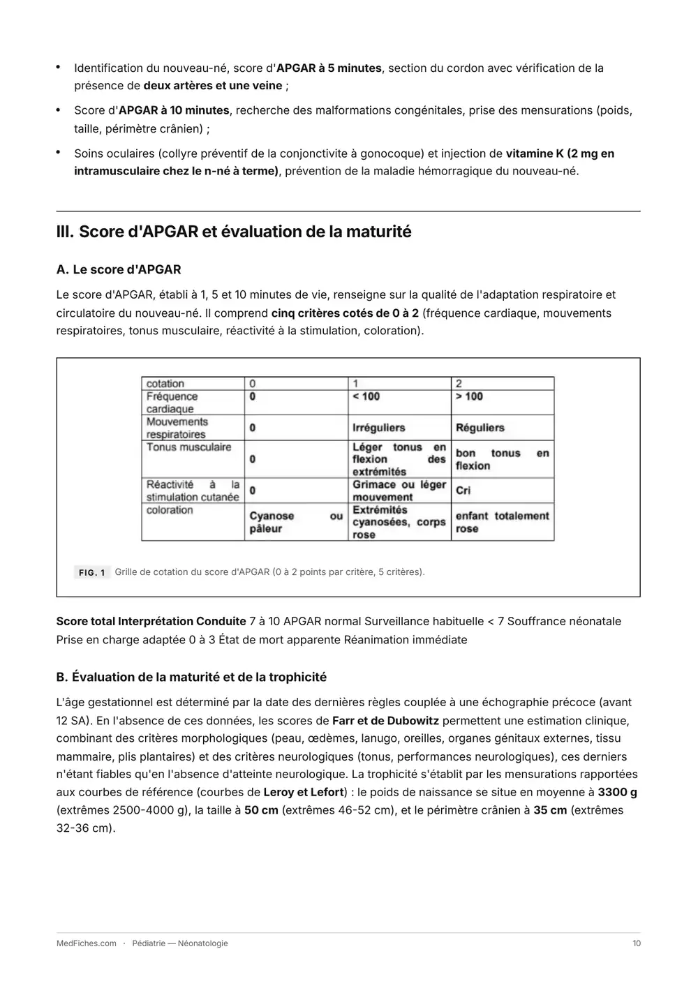 Pédiatrie, Néonatologie, page 3