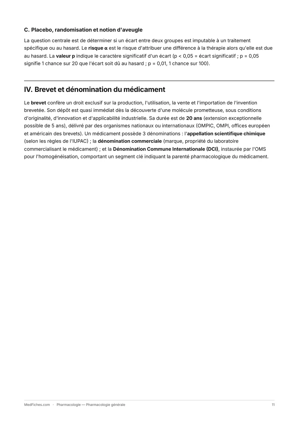 Pharmacologie, Pharmacologie générale, page 5