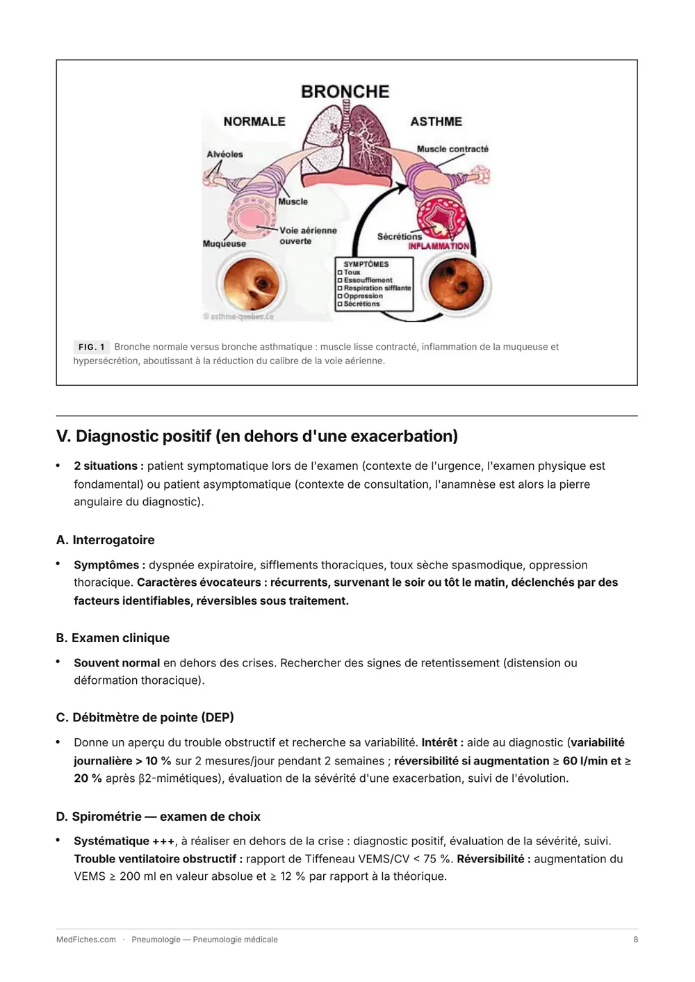 Pneumologie, Pneumologie médicale, page 3
