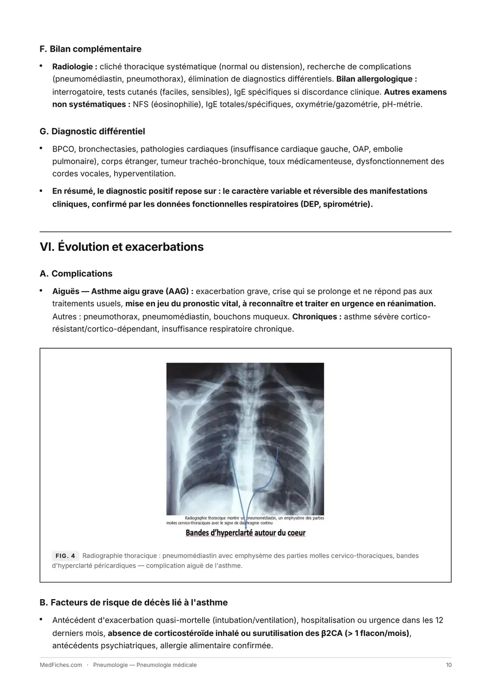Pneumologie, Pneumologie médicale, page 5