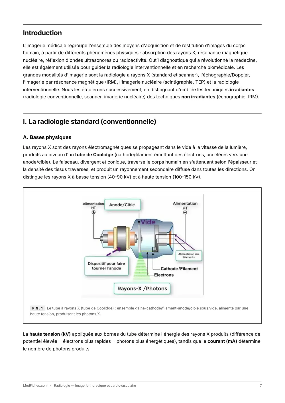 Radiologie, Imagerie thoracique et cardiovasculaire, page 2