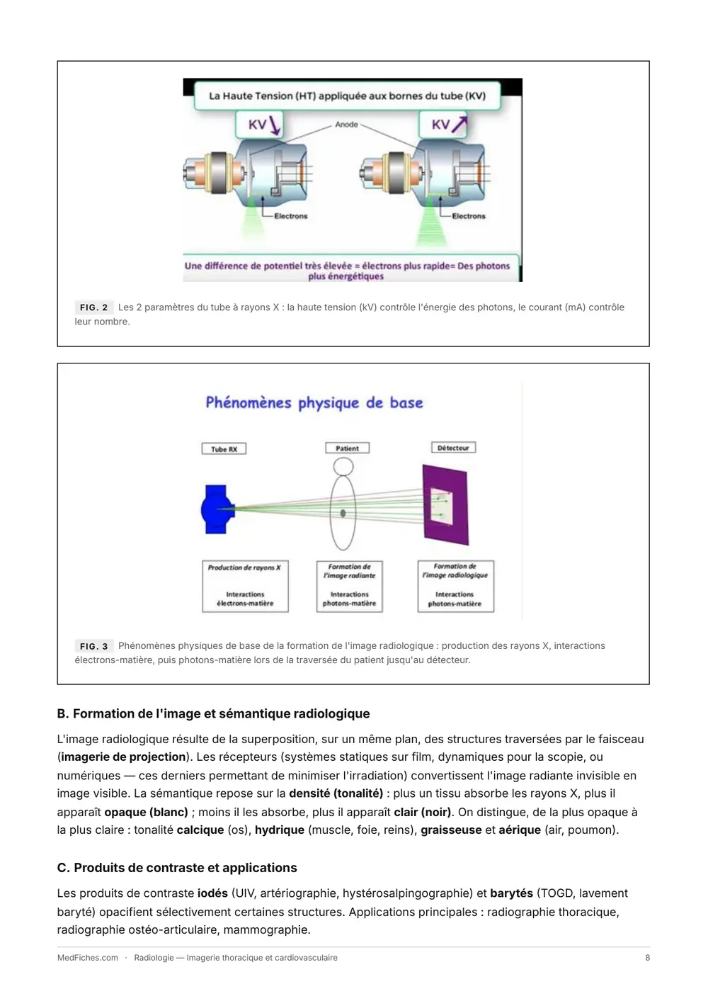 Radiologie, Imagerie thoracique et cardiovasculaire, page 3