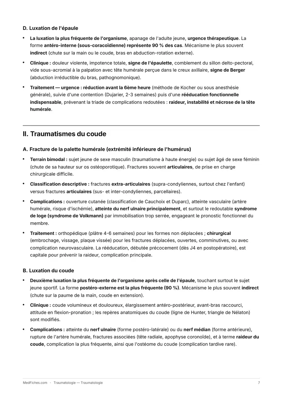 Traumatologie, Début du manuel, page 4