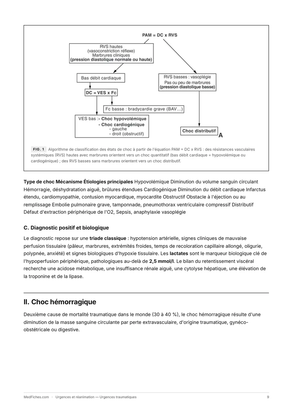 Urgences et réanimation, Urgences traumatiques, page 3